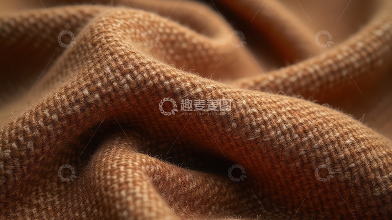 高清大图下载【趣麦麦图】棕色粗纺织物质感