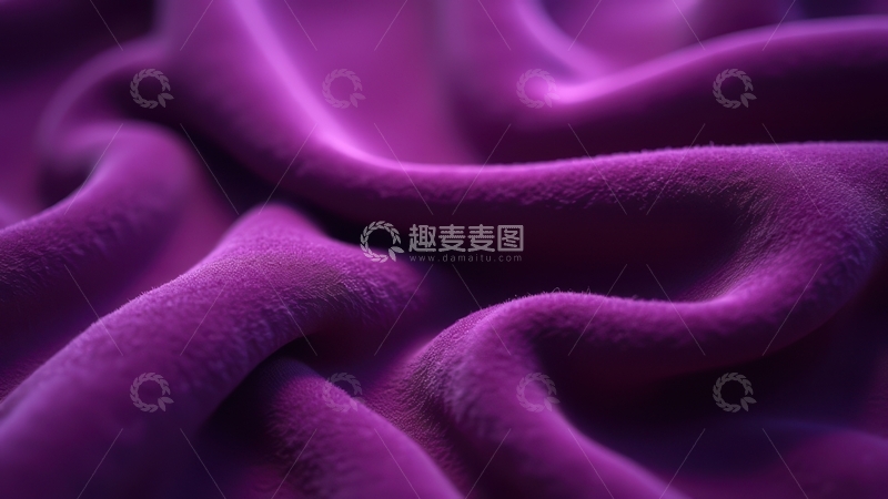 高清大图下载【趣麦麦图】深紫色绒面织物纹理