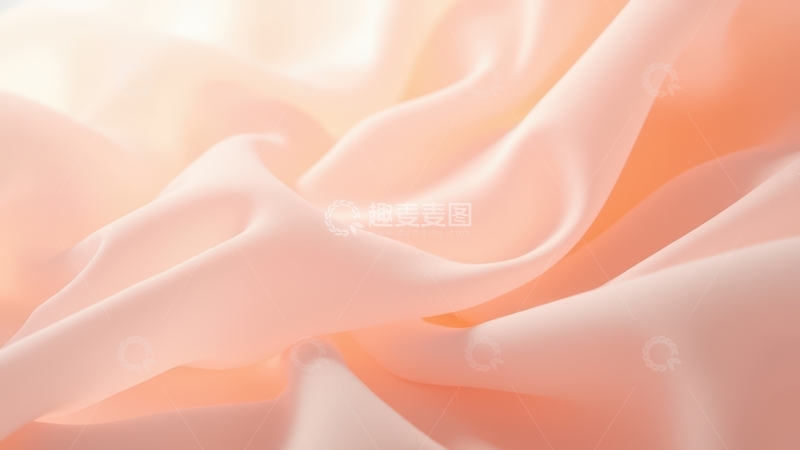 高清大图下载【趣麦麦图】-淡粉色丝绸轻柔质感