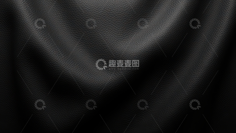 高清大图下载【趣麦麦图】-黑色光滑布料纹理