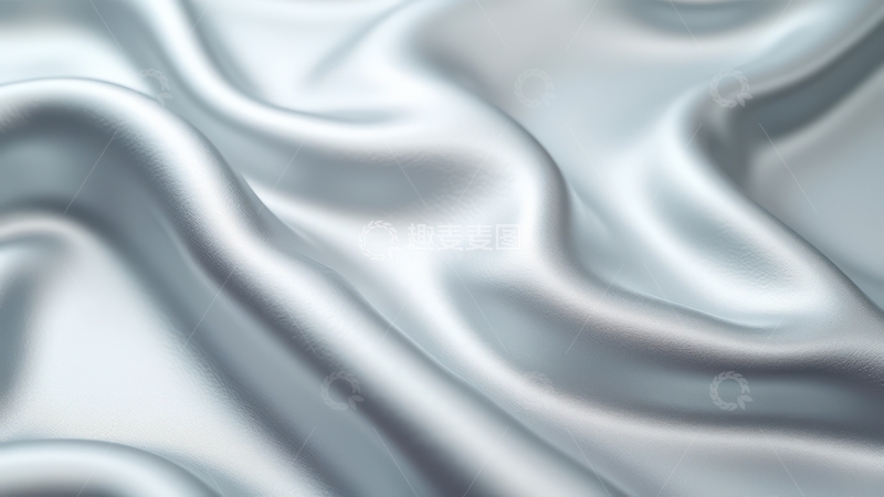 高清大图下载【趣麦麦图】银灰色绸缎面料光泽
