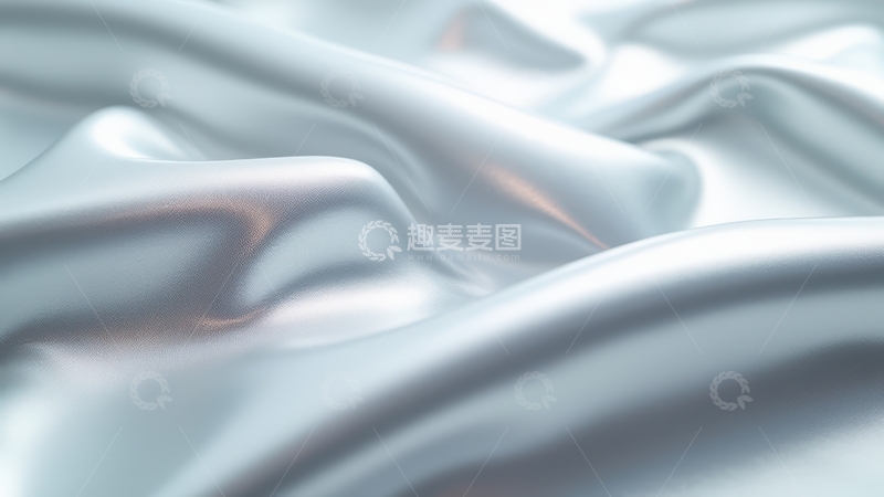 高清大图下载【趣麦麦图】浅灰色丝绸面料褶皱