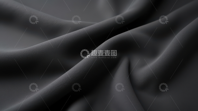 高清大图下载【趣麦麦图】-深灰色光滑布料纹理