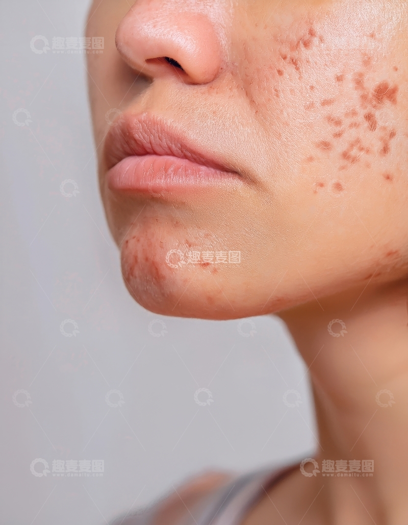 高清大图下载【趣麦麦图】女性脸部痘痘状况