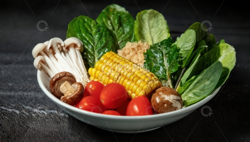 高清大图下载【趣麦麦图】碗中多样蔬菜精美搭配