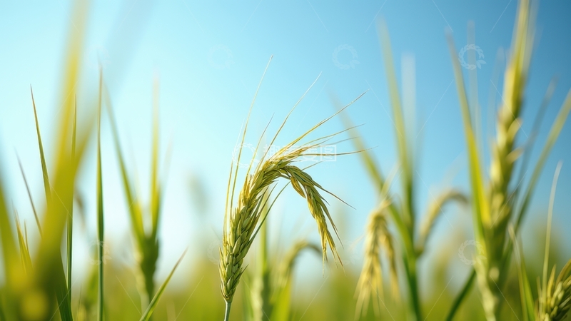 高清大图下载【趣麦麦图】阳光下麦穗的微观景致