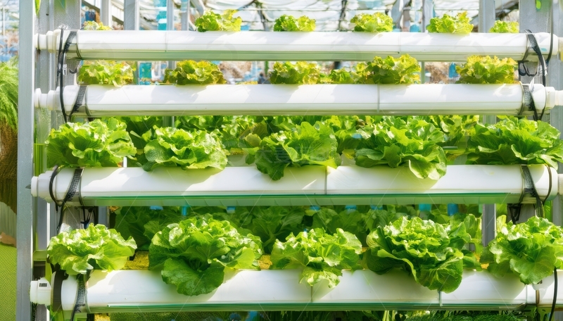 多层架水培生菜景观1