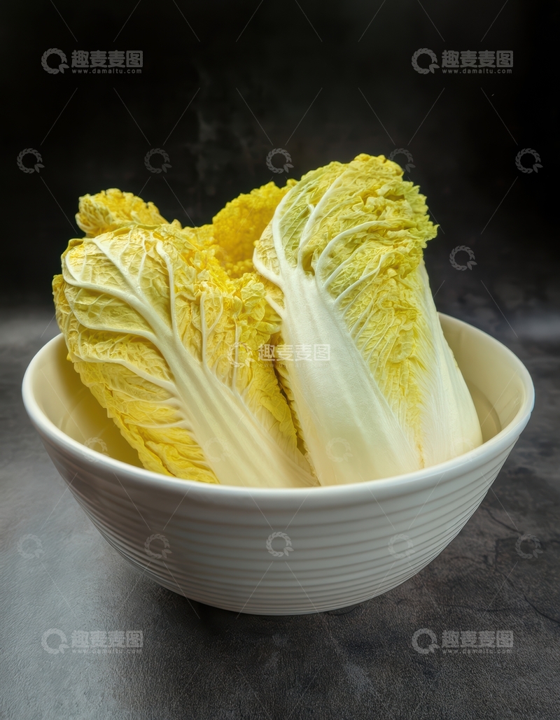 高清大图下载【趣麦麦图】碗中鲜嫩的娃娃菜