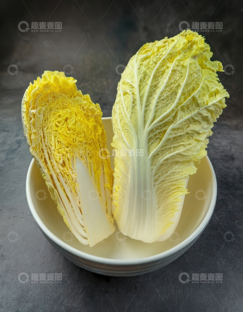 高清大图下载【趣麦麦图】碗中新鲜的娃娃菜