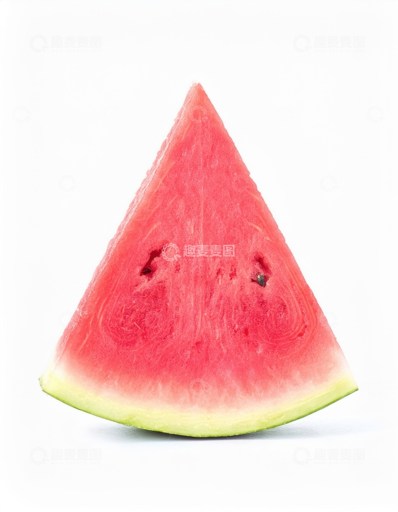 高清大图下载【趣麦麦图】单块红瓤西瓜三角切块