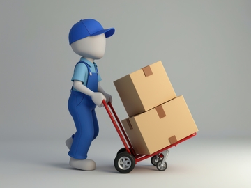 卡通人物推货场景