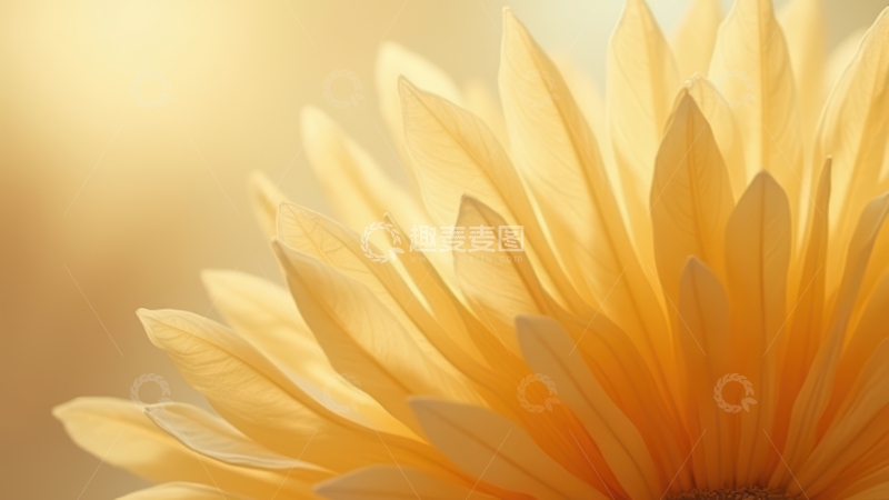 高清大图下载【趣麦麦图】黄色花瓣特写