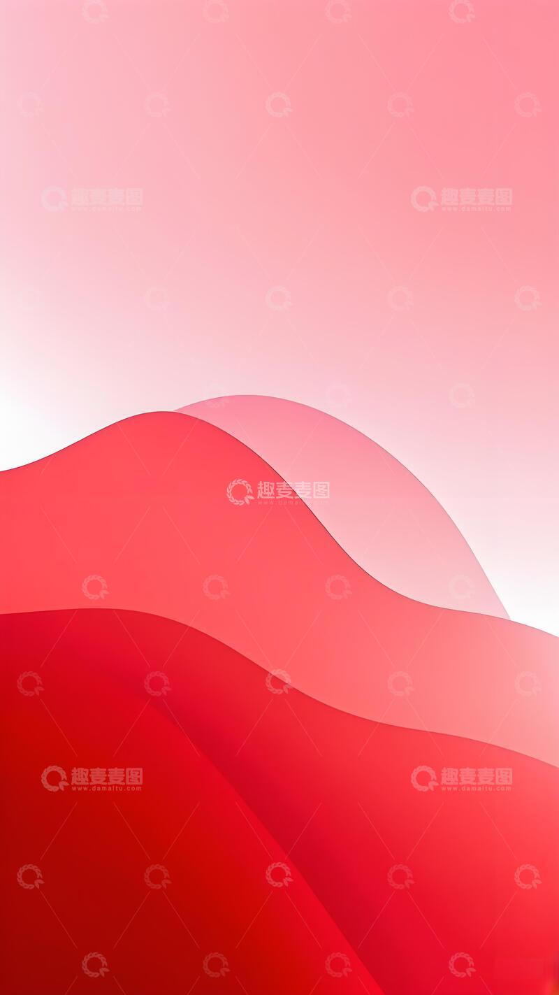 高清大图下载【趣麦麦图】炽热红粉渐变流动艺术图3
