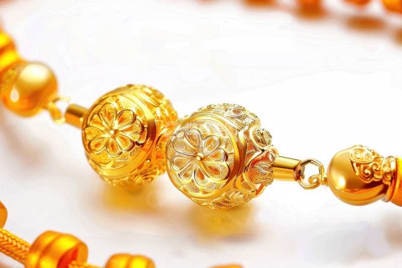 高清大图下载【趣麦麦图】黄金手链雕刻饰物