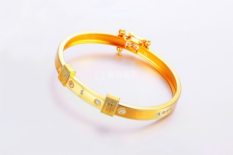 高清大图下载【趣麦麦图】黄金手镯装饰品