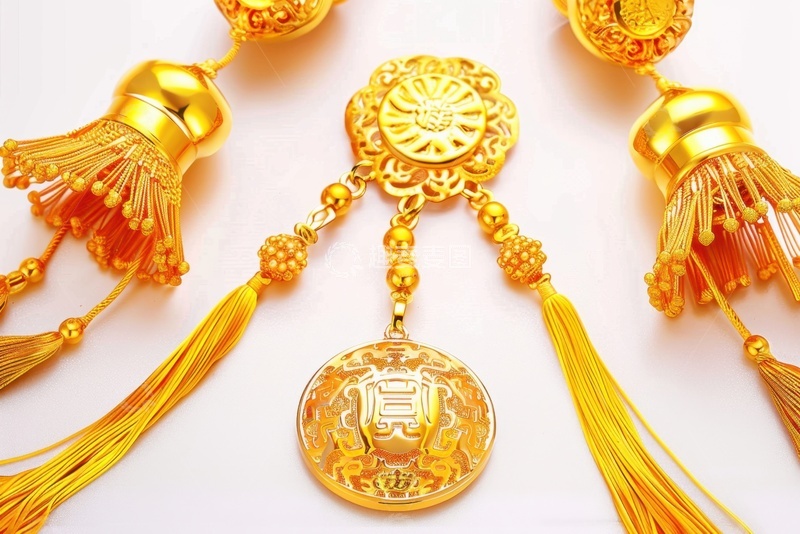 高清大图下载【趣麦麦图】黄金装饰品展示