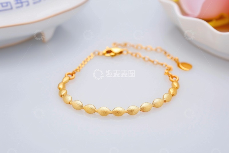 高清大图下载【趣麦麦图】黄金手链饰品