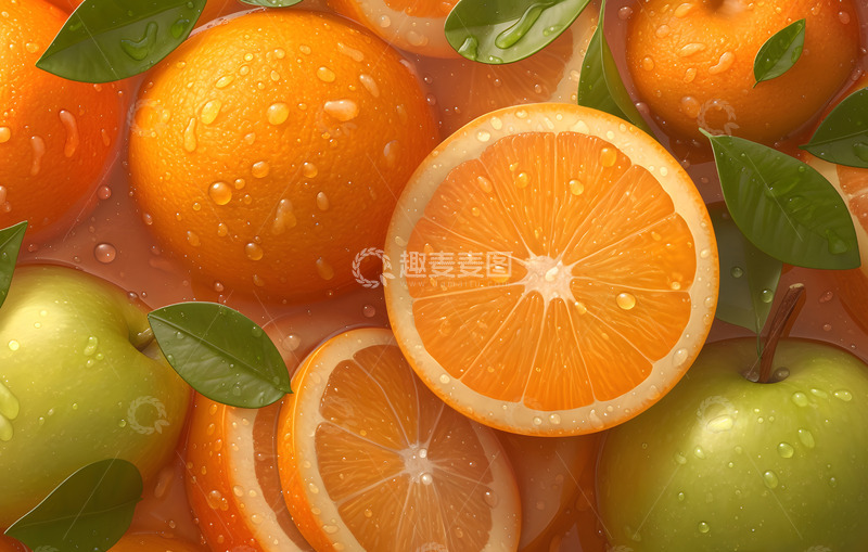 高清大图下载【趣麦麦图】新鲜水果橙子等摄影