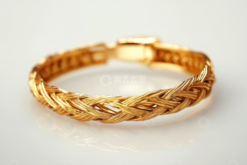 高清大图下载【趣麦麦图】一个黄金手镯饰品