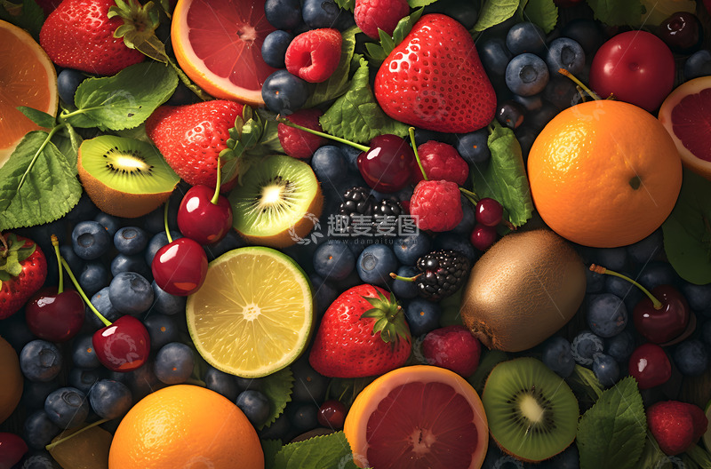 高清大图下载【趣麦麦图】新鲜丰富水果摆拍2
