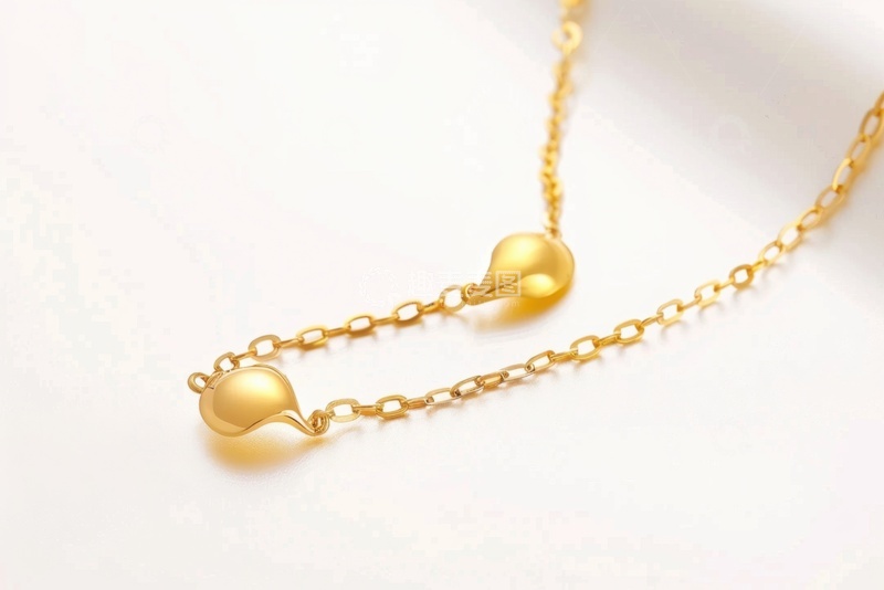 高清大图下载【趣麦麦图】一串简约黄金项链