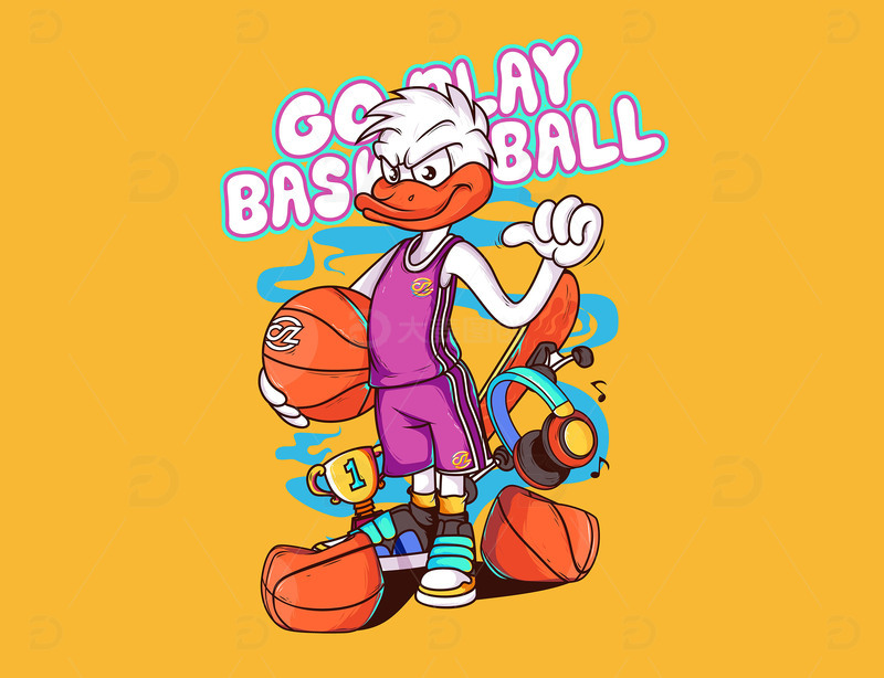 篮球IP打篮球个性体育IP时尚潮流