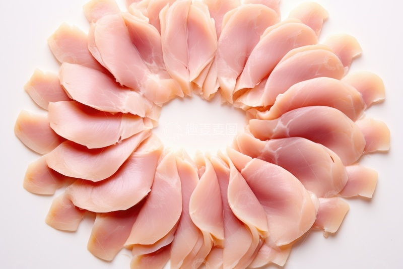 高清大图下载【趣麦麦图】生鸡肉切片摆盘