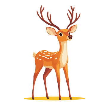 斑点小鹿的俏皮亮相