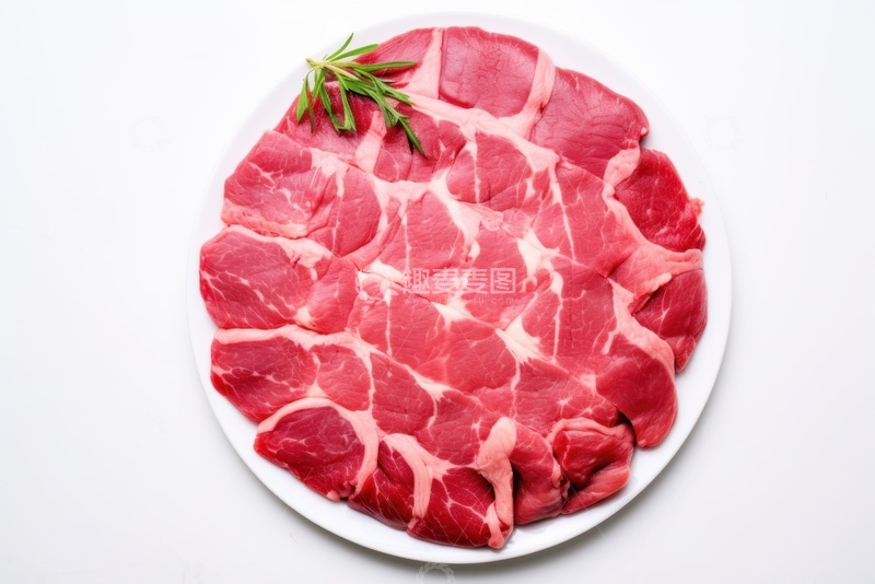 高清大图下载【趣麦麦图】一盘猪肉片美食
