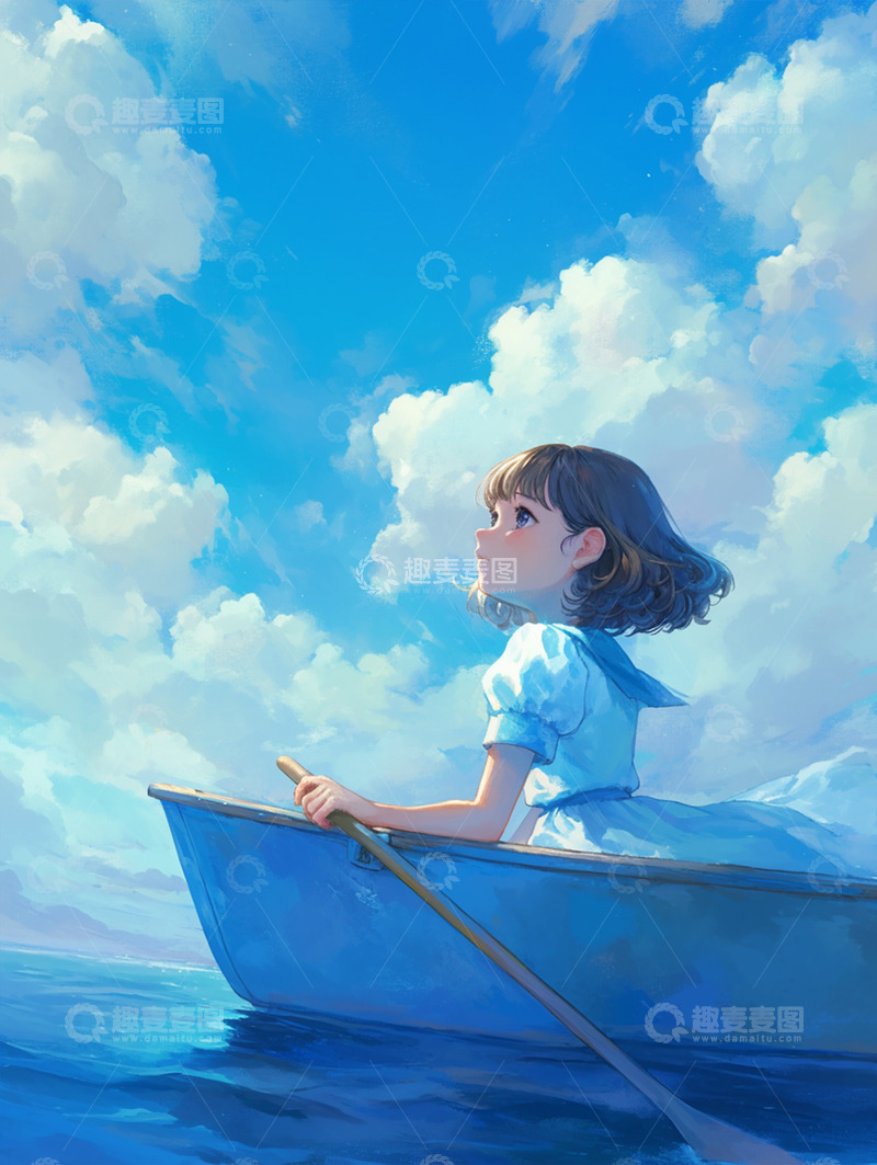 高清大图下载【趣麦麦图】唯美背景插画素材9