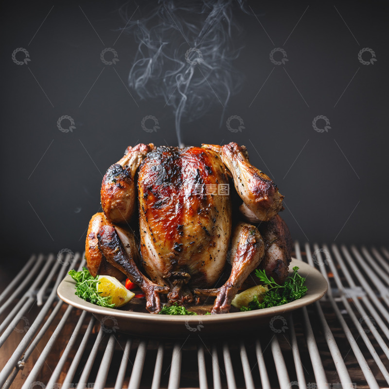高清大图下载【趣麦麦图】木炭火鸡7