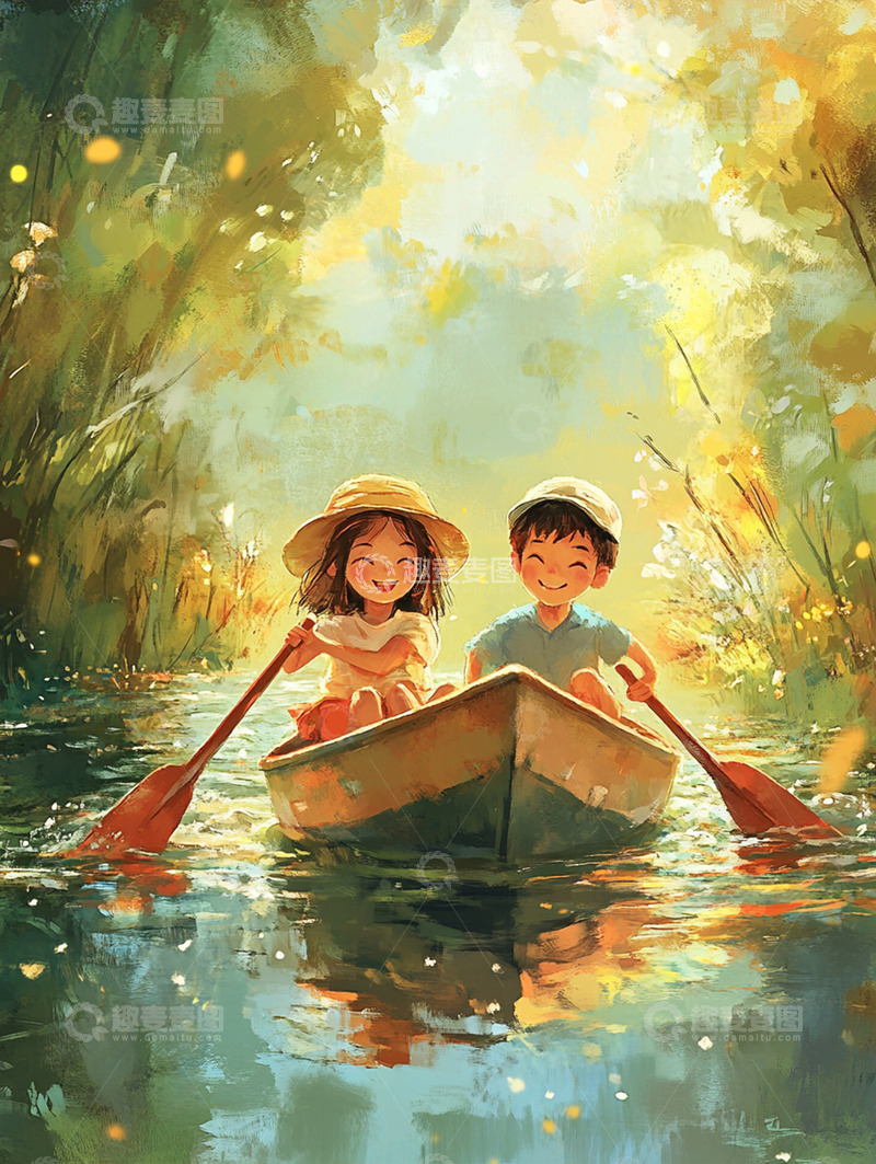 高清大图下载【趣麦麦图】唯美背景插画素材8