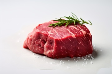 一大块生瘦肉食材