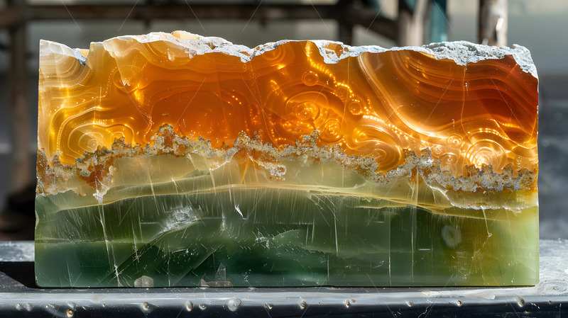 纹理独特玉石原石