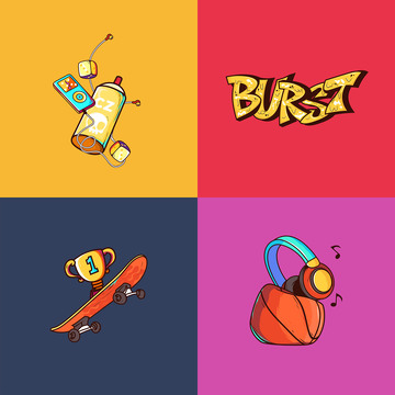 滑板音乐时尚潮流奖杯