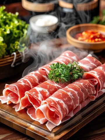 一盘牛肉卷美食1