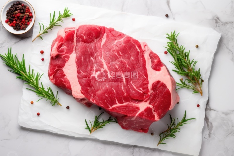 高清大图下载【趣麦麦图】一大块新鲜的牛肉