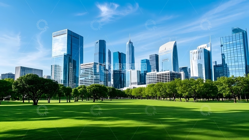 高清大图下载【趣麦麦图】城市天际线城市全景图片4