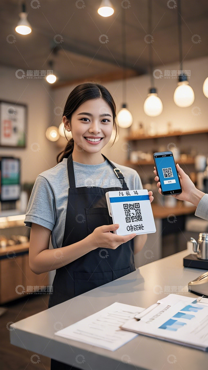 高清大图下载【趣麦麦图】扫码支付场景5
