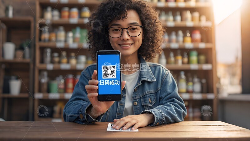 高清大图下载【趣麦麦图】扫码支付场景4