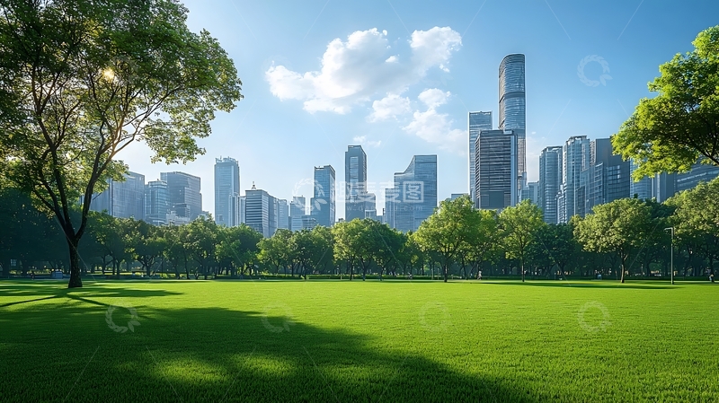 高清大图下载【趣麦麦图】城市天际线城市全景图片2