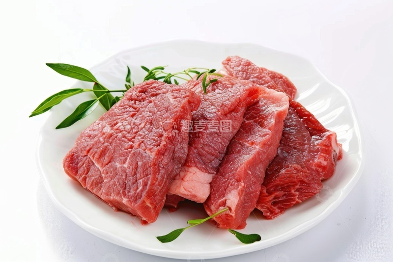 高清大图下载【趣麦麦图】一盘厚切生牛肉