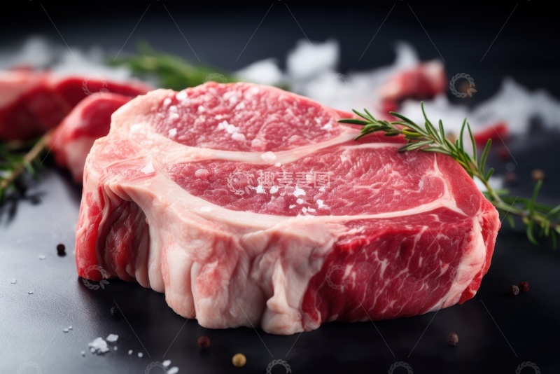 高清大图下载【趣麦麦图】一大块生牛肉摄影