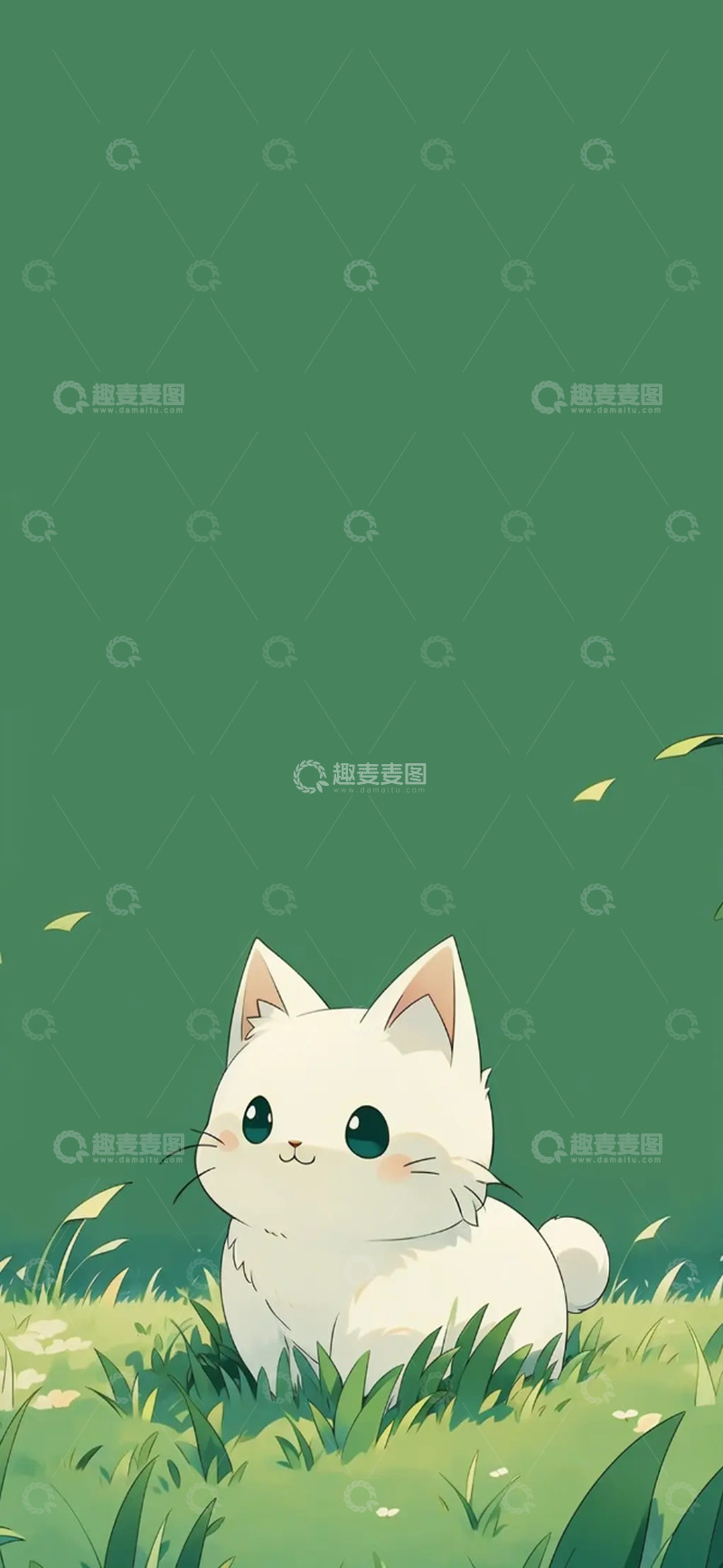 高清大图下载【趣麦麦图】可爱猫咪插画壁纸