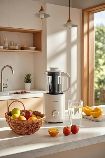 白色简约榨汁机