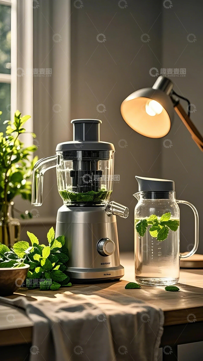 高清大图下载【趣麦麦图】-简约风榨汁机4