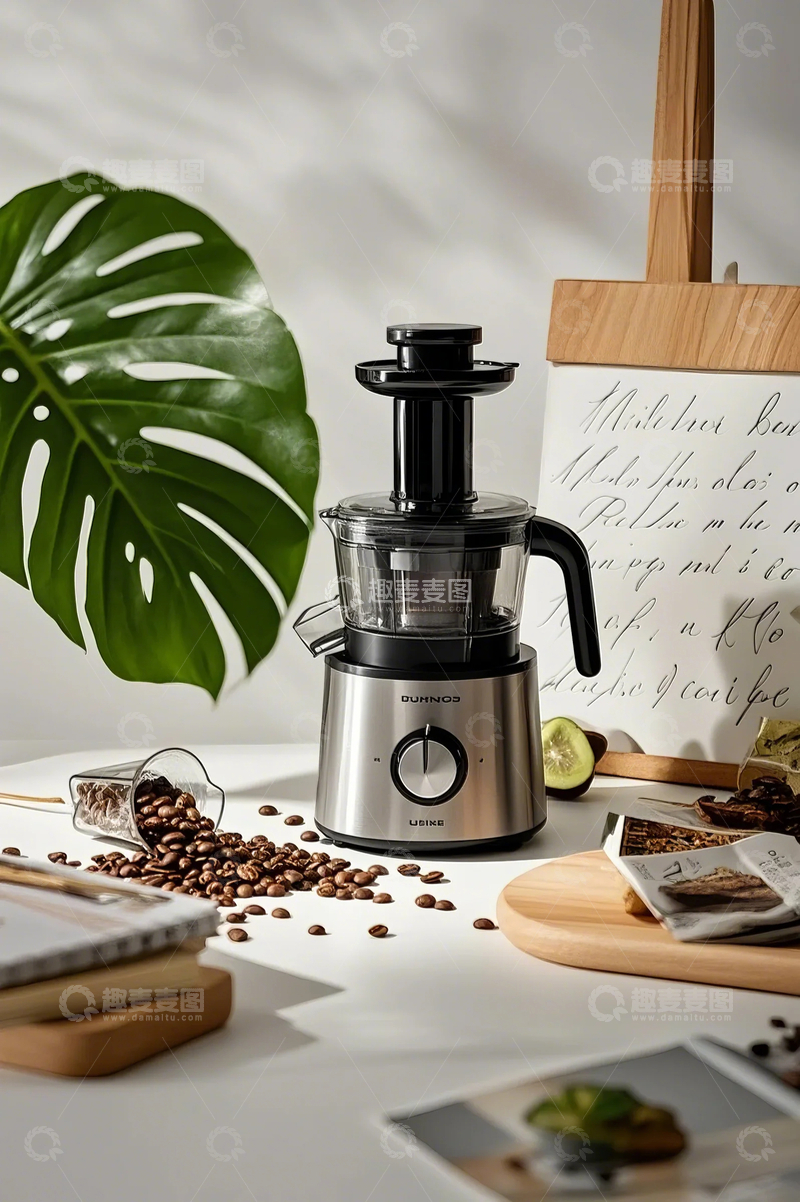 高清大图下载【趣麦麦图】简约风榨汁机3