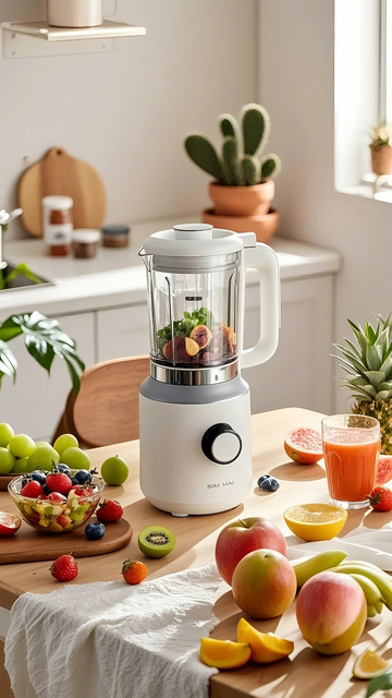 极简风果汁机展示图