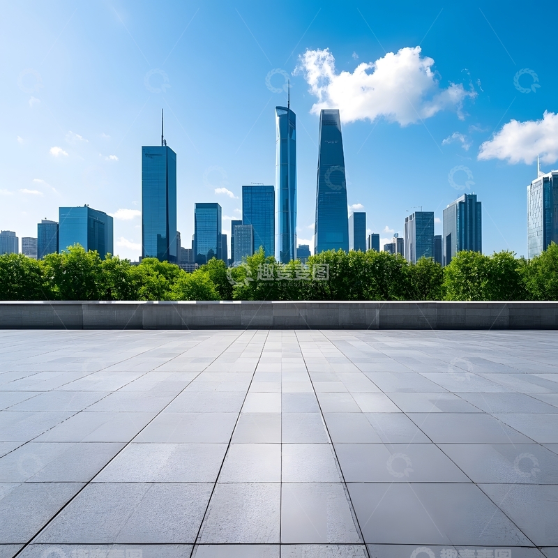 高清大图下载【趣麦麦图】城市广场城市全景图片5