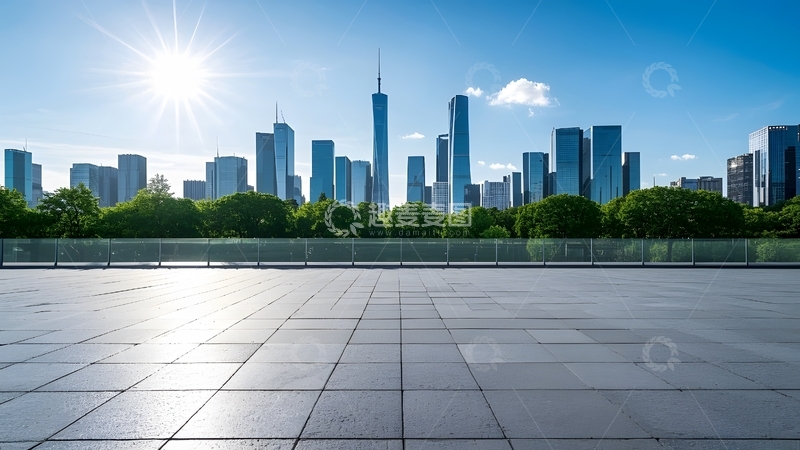 高清大图下载【趣麦麦图】城市广场城市全景图片10